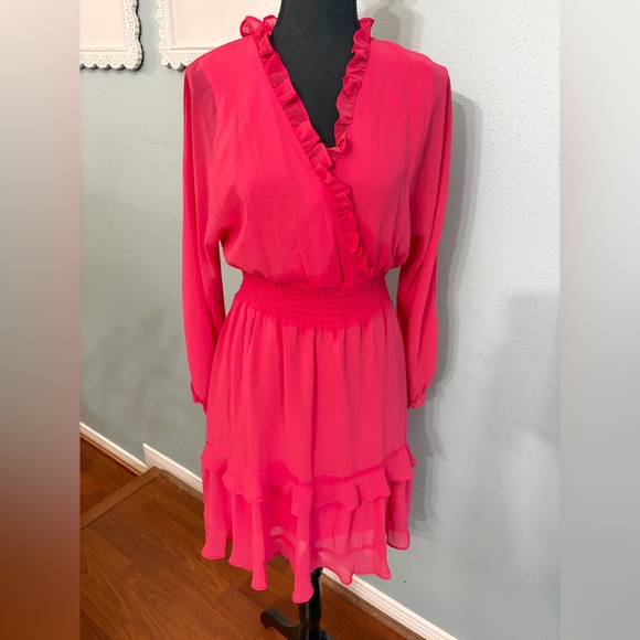 Pink Ruffle Dress - Picture 2 of 13